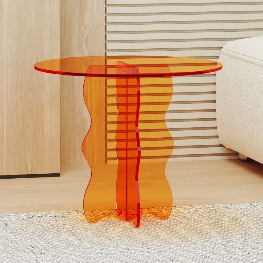 网红沙发书架亚克力边几简约飘窗小桌子卧室床头柜角几创意小茶几