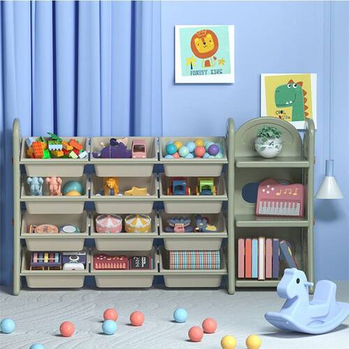 幼儿园玩具收纳架多层大容量