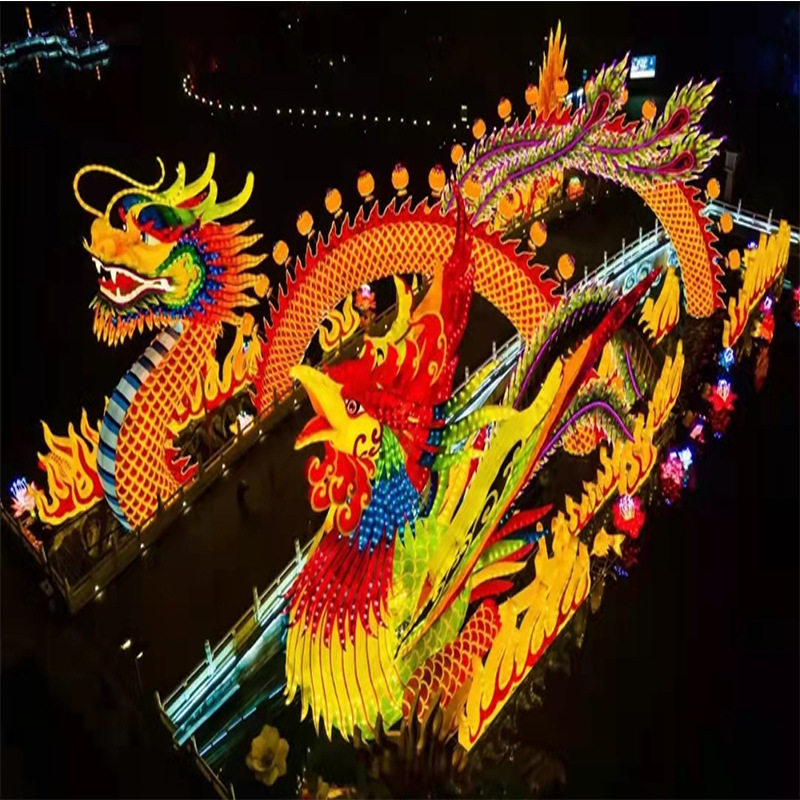 龙年大型花灯 春节元宵节元旦国庆庙会灯展造型灯光秀源头厂家
