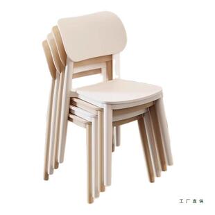 靠背餐椅家用现代简约加厚久坐舒服塑料凳子北欧网红商用餐桌椅子