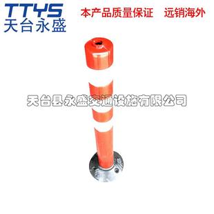 优质橡胶警示柱停车场防撞警示柱道口标柱柔性诱导柱