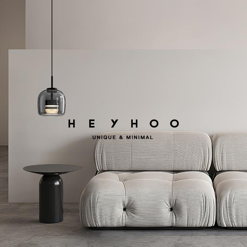 意式极简床头小吊灯现代简约餐厅吧台设计师艺术玻璃客厅卧室灯