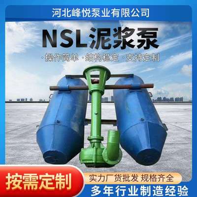 6寸抽沙泵NSLNYL浮筒泥浆泵80NSL50-20液下抽沙泵搅拌潜水吸砂泵
