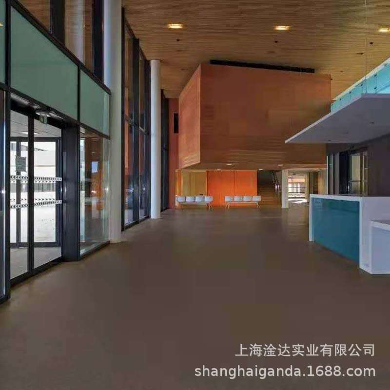 直销洁福灰岩pvc地胶图书馆塑料地板学校办公室展厅pvc地板