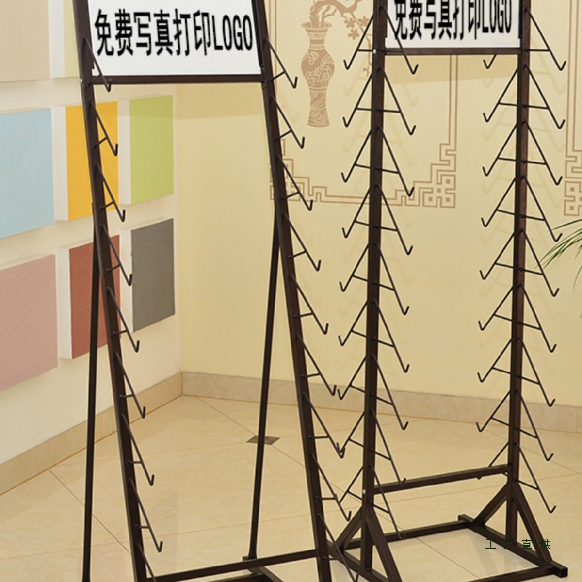 木地板展示架 石材陶瓷瓷砖样品展示架线条地脚线展架 单面/双面