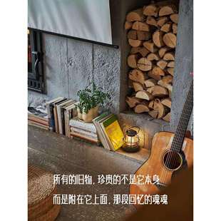 壁炉柴火干柴家用燃木取暖炉木柴白桦木材硬木壁挂炉装饰木头