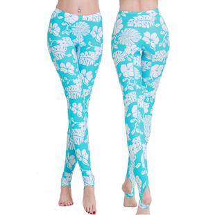 鲨巴特潜水服防晒印花浮潜服水母衣冲浪帆板帆船分体长裤泳裤女