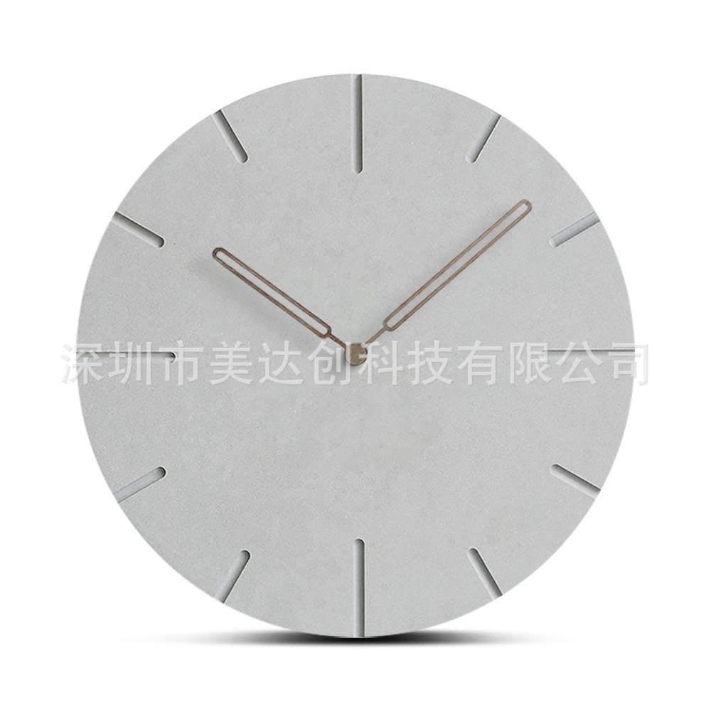 创意木挂钟客厅简约现代设计手工无声石英挂表欧式挂钟家居装饰