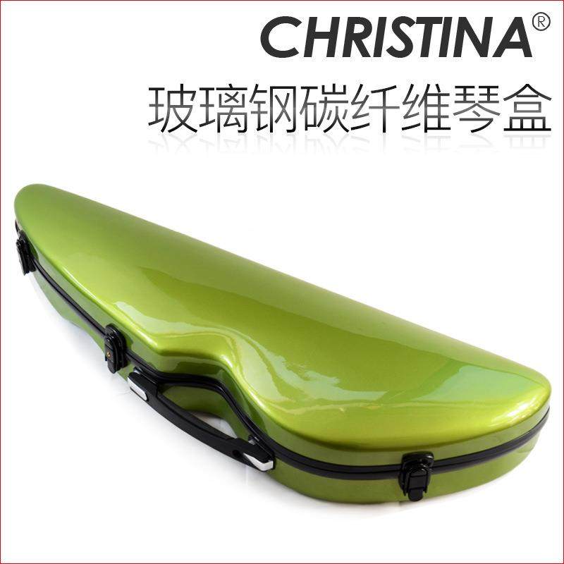 Christina专业轻便小提琴盒专业复合硬耐磨抗压玻璃钢碳纤维