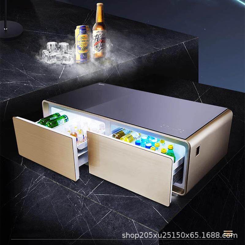 冰箱茶几一体客厅2025新款小户型轻奢现代多功能触屏高端智能家具