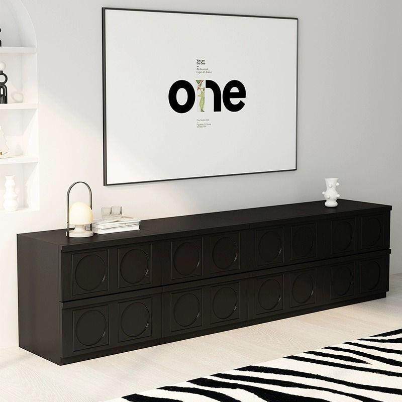 北欧电视柜客厅家用落地现代简约小户型斗柜卡门柜收纳储物柜一体