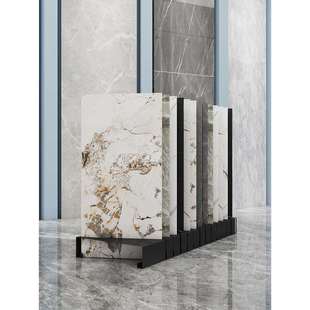 瓷砖展示架木纹砖墙砖色板架石材样品插架木地板展架斜插式加厚款