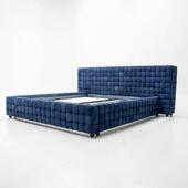 意式 极简劳伦斯格仔床网红设计师简约主卧室磨砂布双人格仔泡芙床