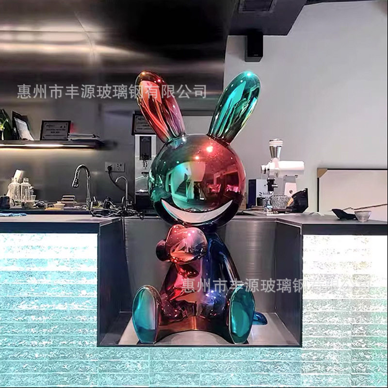玻璃钢简约现代卡通可爱摆件客厅儿童房间样板间机械科技软装饰品