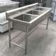 工地厨房加厚201不锈钢水槽三槽学校食堂不锈钢洗菜洗碗池苏州厂