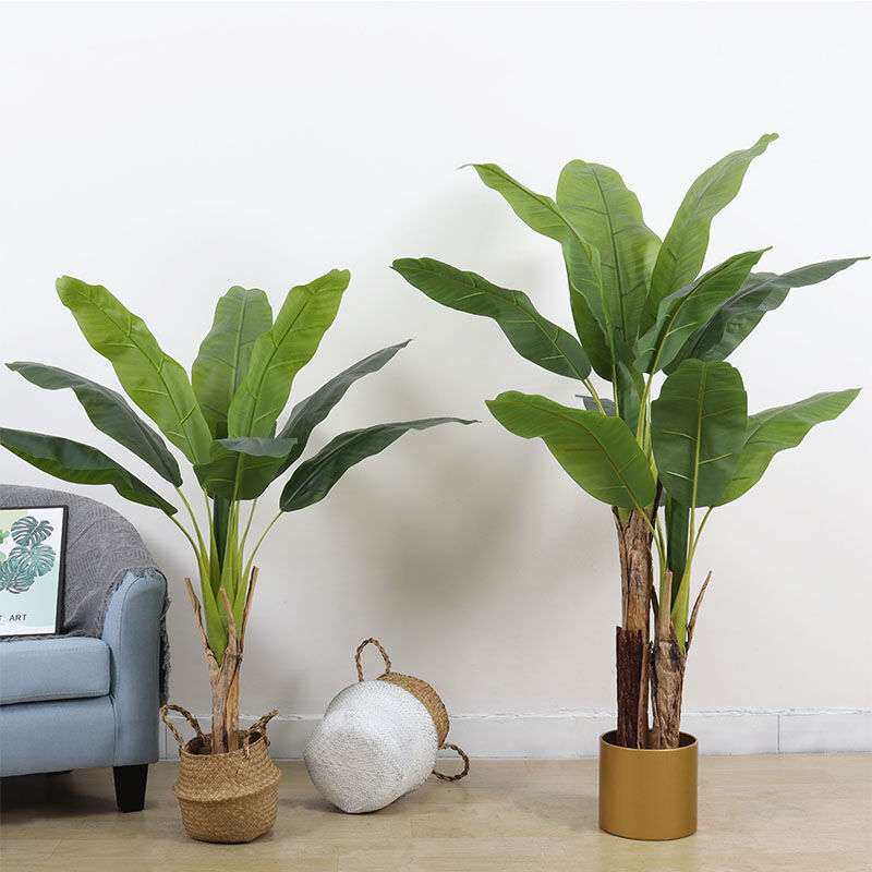 仿真植物芭蕉树大型绿植假盆栽室内装饰落地盆景客厅仿真 香蕉树