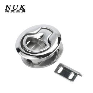 不锈钢316圆形地板锁船用地板扣甲板盖船舱盖拉手游艇房车门锁