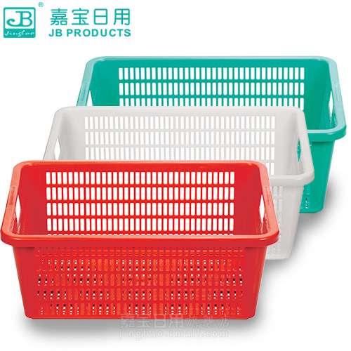长方形蔬菜加密塑料果篮盆家用洗菜蓝厨房沥水篮客厅水果篮收纳筐