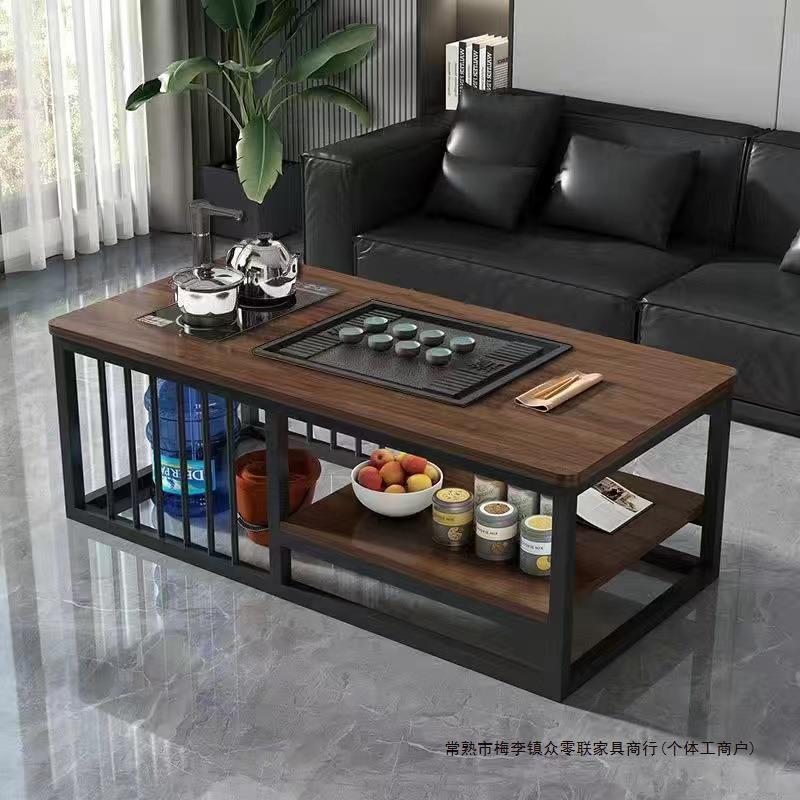 茶几客厅中式家用简约办公室茶台小户型功夫泡茶台全自动一体茶桌