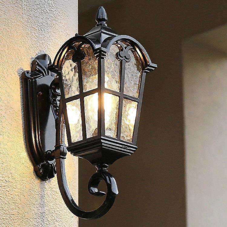 太阳能壁灯户外外墙墙壁法式欧式墙灯防水别墅室外庭院照明阳台灯