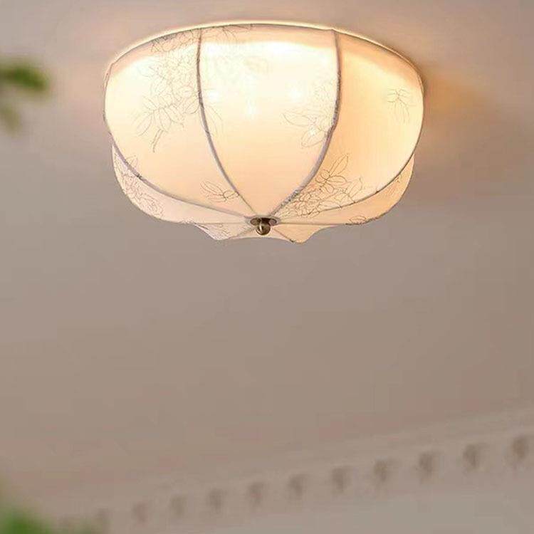 法式复古卧室吸顶灯美式走廊过道灯衣帽间书房入户玄关阳台布艺灯