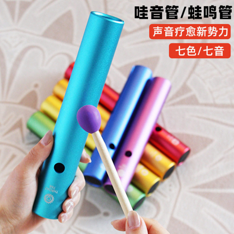 哇音管蛙蛙管音乐会伴奏早教音疗七彩蛙音管专业小众打击乐器