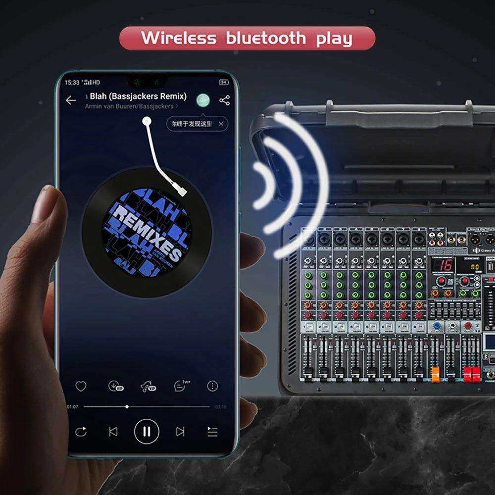 GAX-HM80家用8路大功率功放调音台功放一体机舞台演出手提调音台