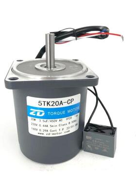 ZD牌中大20W光轴电机5TK20A-CP力矩电机收料机卷取设备用堵转马达