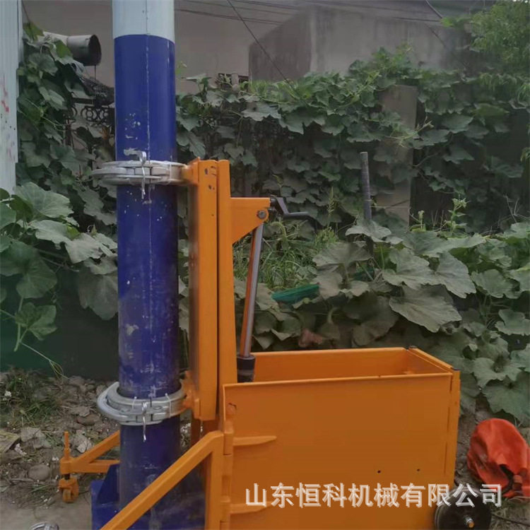 一键升杆300kg金属路灯起重机械便携式路灯灯杆立杆器