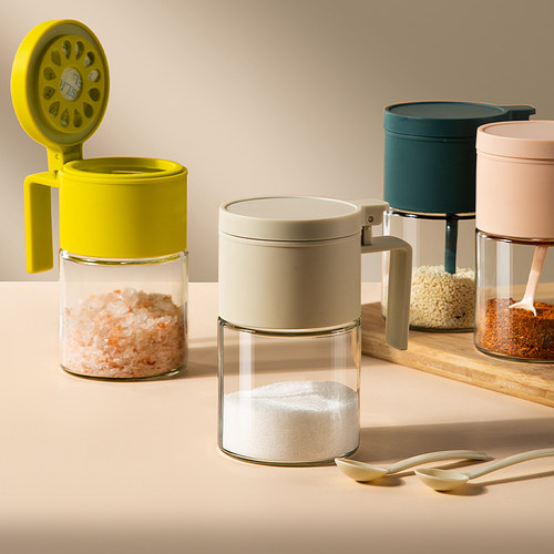 速发调料盒套装家用组调装厨房味纳盒罐子调料瓶收精盐罐调味料合