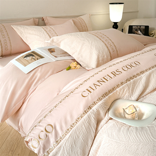 通用 速发轻奢全棉单件被罩单双人150x200x20四件套四季