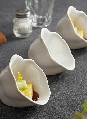 速发优格陶餐花朵点心碗酱料碟调味碟子酒店瓷厅创意异菜前菜碟凉