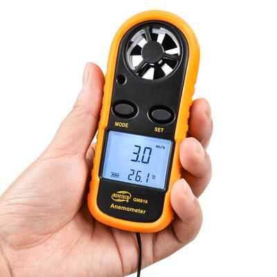 数字式风速计GM816BENETECH迷你便携风速测量风扇空调风速温