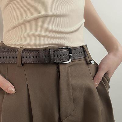 牛仔裤宽边腰带女款西裤皮带时尚装饰复古简约学生裤带配裙子收腰