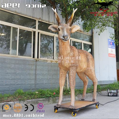 仿真梅花鹿羚羊动物模型真实还原生态乐园摆件图片