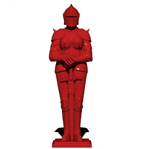 厂家供应各种颜色玻璃钢材质欧式文化武士金甲骑士雕塑三维图建模