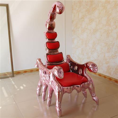 玻璃钢座椅创意河马动物座椅现代个性网红章鱼海豹犀牛休闲沙发椅