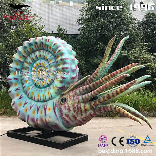 仿真海洋生物模型摆件硅胶电动菊石公园景区高人气产品恐龙厂家. - 实物图
