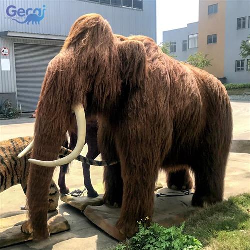 仿真远古生物猛犸象大型动物展览模型制作自贡仿真模型制作厂家