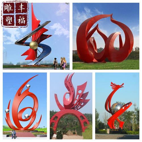 大型广场不锈钢景观工程雕塑厂家城市标志性抽象不锈钢凤凰雕塑