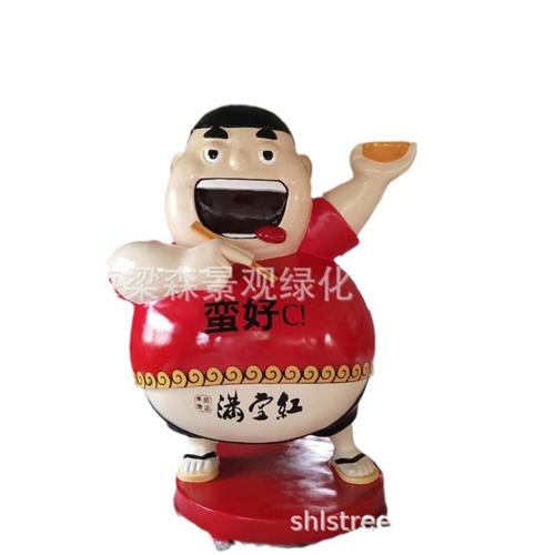 玻璃钢雕塑卡通人物公仔动漫美陈大型商场门店装饰树脂落地摆件