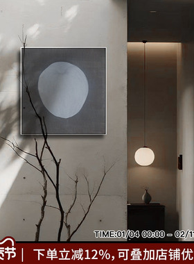 中国美术学院《Silver apple》灰色现代客厅卧室装饰画原创挂画