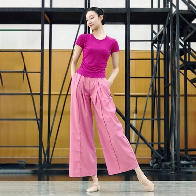 速发舞蹈服夏子2024新腿裤季日常可穿形体练功裤古典舞阔款长裤