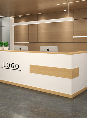 速发办公家前办公桌具士导医护台站便民服务接待填单桌主播台