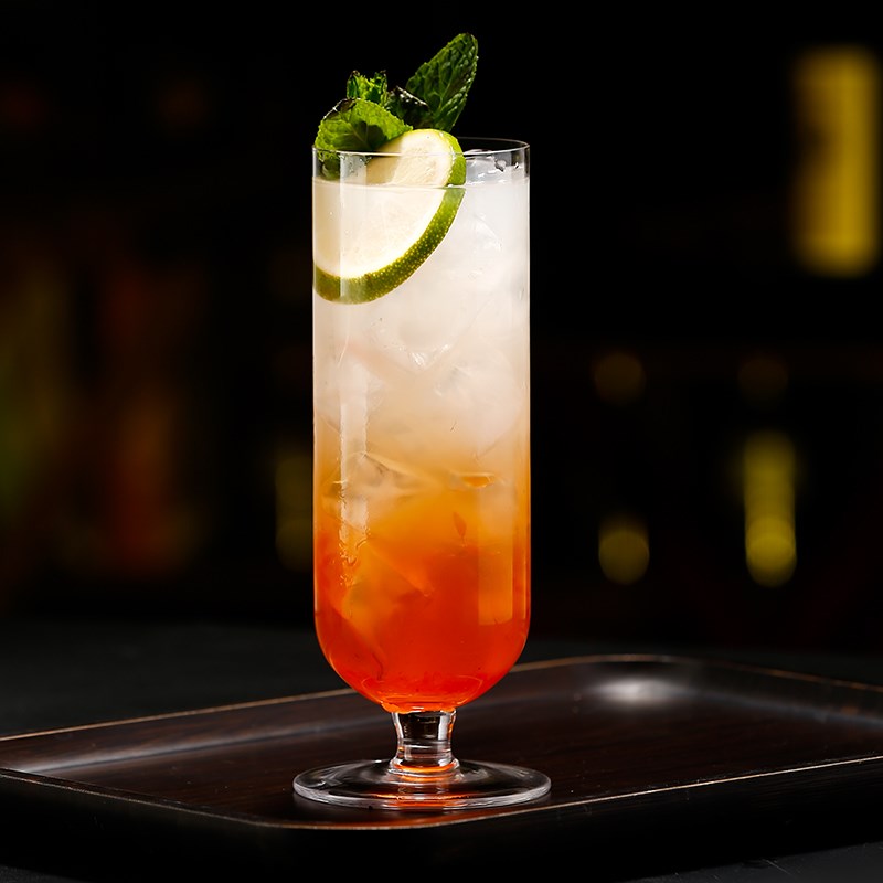 速发水晶脚璃鸡尾酒杯日式柯林杯矮玻直高杯长饮杯筒球杯冰茶杯果