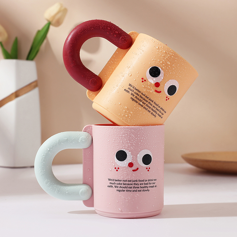 速发刷牙杯儿童情侣用洗可爱杯子漱口杯高颜值家创塑料牙杯意漱杯