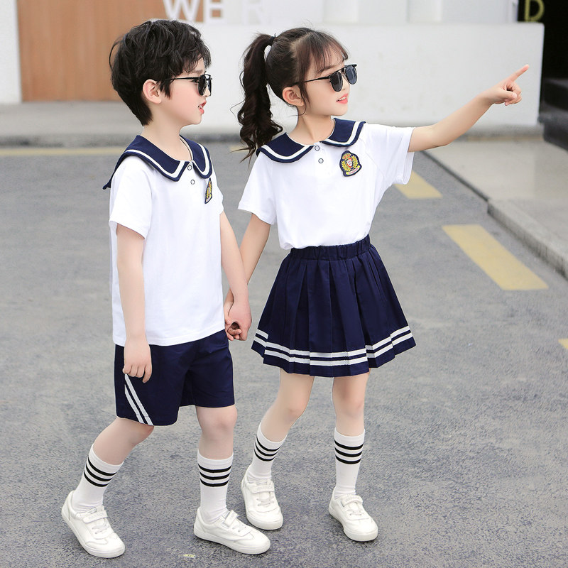 速发中小学生校服男童海军风制服儿童儿业园班服幼毕园照服