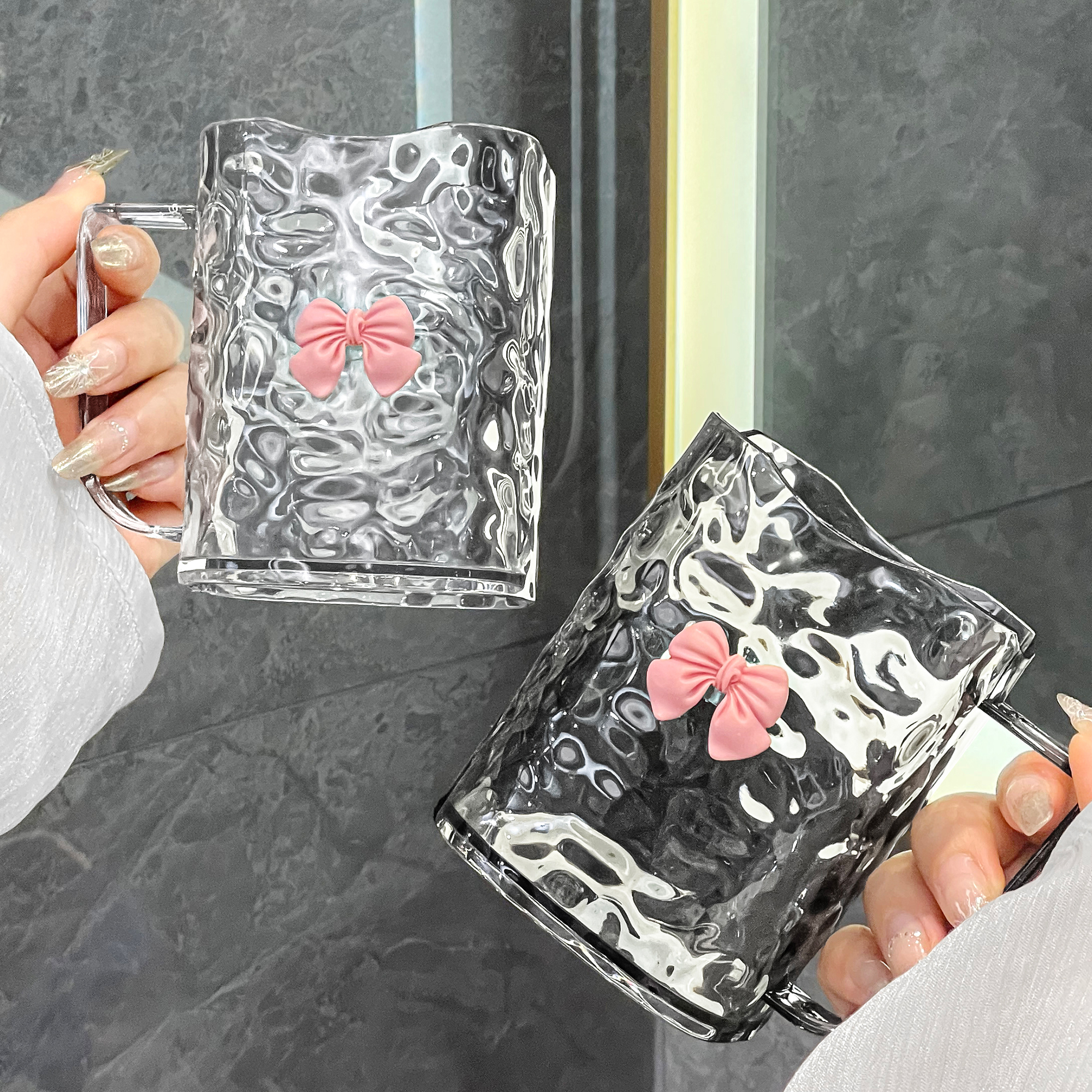 速发水波漱漱口杯洗纹刷牙杯子家用轻奢情侣牙刷牙缸牙具收纳盒