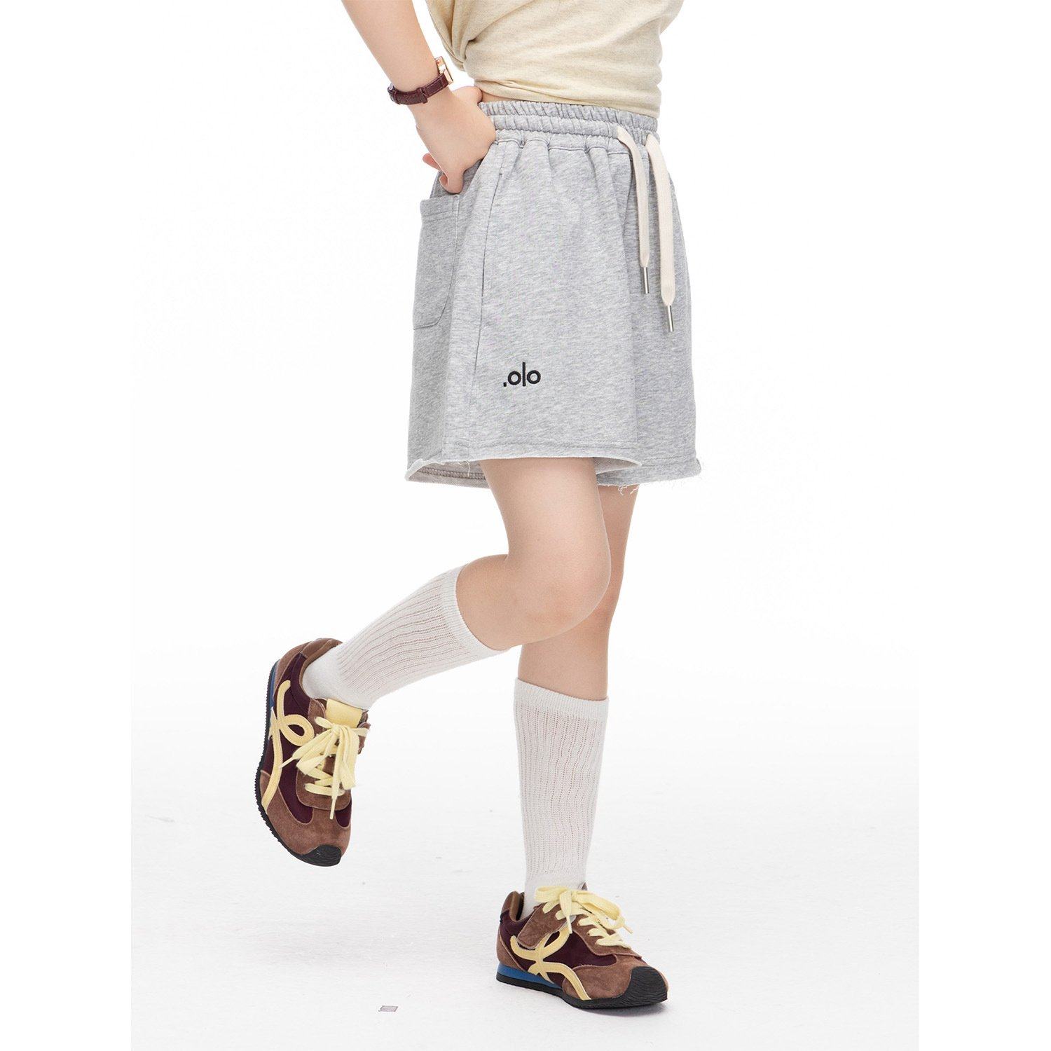 女童毛边运动短裤2025夏装新款儿童韩版休闲五分裤宽松透气裤子潮,运动/瑜伽/健身/球迷用品,瑜伽中/短裤,淘宝优惠券,粉丝福利购,淘宝优惠卷