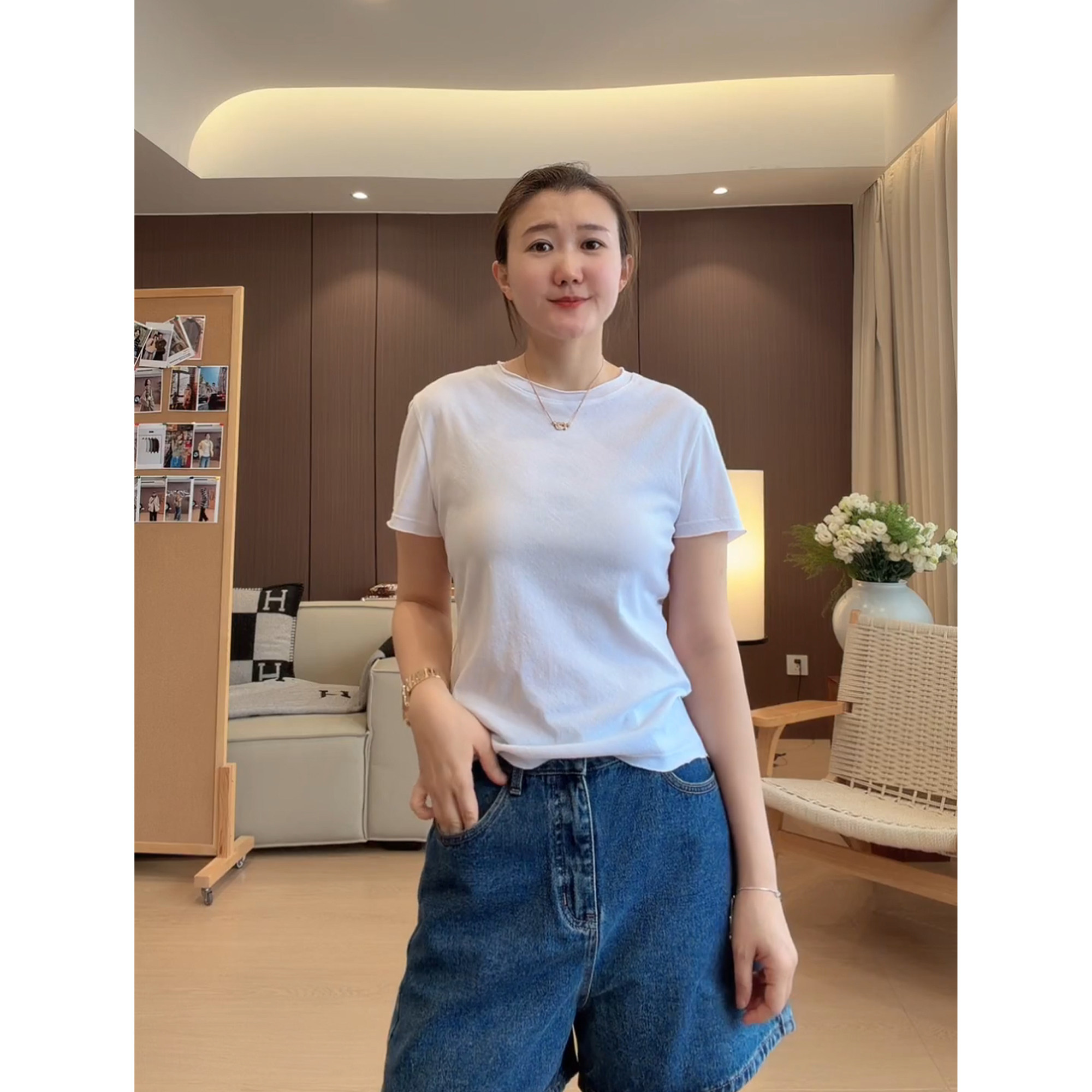 AJDE|复古水洗蓝百搭显瘦牛仔短裤夏季百搭09